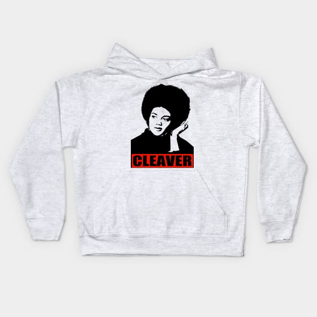 Kathleen Cleaver Kids Hoodie by truthtopower